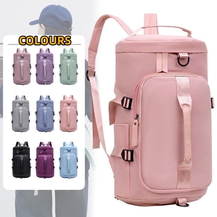 จัดส่งจากกรุงเทพฯ [พร้อมช่องใส่รองเท้า] กีฬา ความจุขนาดใหญ่ กระเป๋าเป้สะพายหลังกันน้ำ กระเป๋าออกกำลังกาย