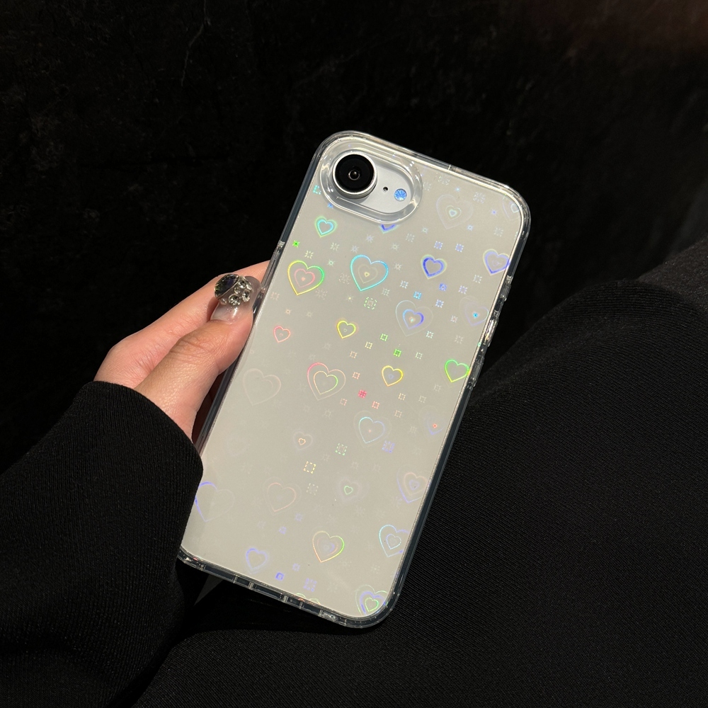 Love รูปแบบเคสโทรศัพท์ใสสําหรับ iPhone 17 16 14 15 Plus 13 12 Pro Max 11 16e 17e Air PC + TPU พร้อมเชือกเส้นเล็กรู ราคา ถูกที่สุด ดีลบีเคเค แกลเลอรีภาพที่ 5