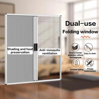 Fold Invisible Screen Window Perforation-Free Aluminum Alloy Sliding Pull Anti-Mosquito Sand Window