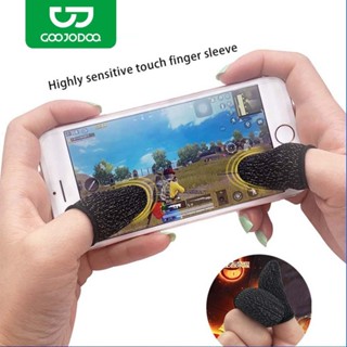 GOOJODOQ ปลอกนิ้วควบคุมเกมมือสำหรับเกมชุด ใช้ซ้ำได้ กันเหงื่…