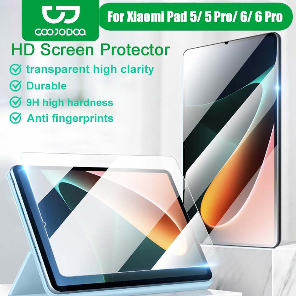 GOOJODOQ กระจกนิรภัยกันรอยหน้าจอ สําหรับแท็บเล็ต Xiaomi Pad 5 6 Pro 11 นิ้ว