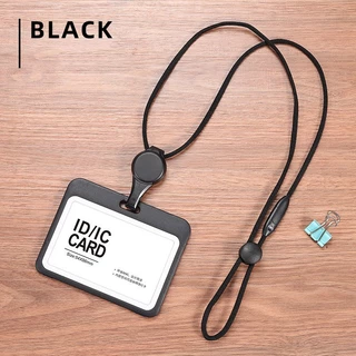 Lanyards Credentials Holder Transparent Retractable Badge Reel พร้อมเชือกเส้นเล็กอุปกรณ์เสริมพยาบาลสําหรับทํางานที่ถอดออกได้ ID Card Holder