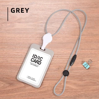 Lanyards Credentials Holder Transparent Retractable Badge Reel พร้อมเชือกเส้นเล็กอุปกรณ์เสริมพยาบาลสําหรับทํางานที่ถอดออกได้ ID Card Holder