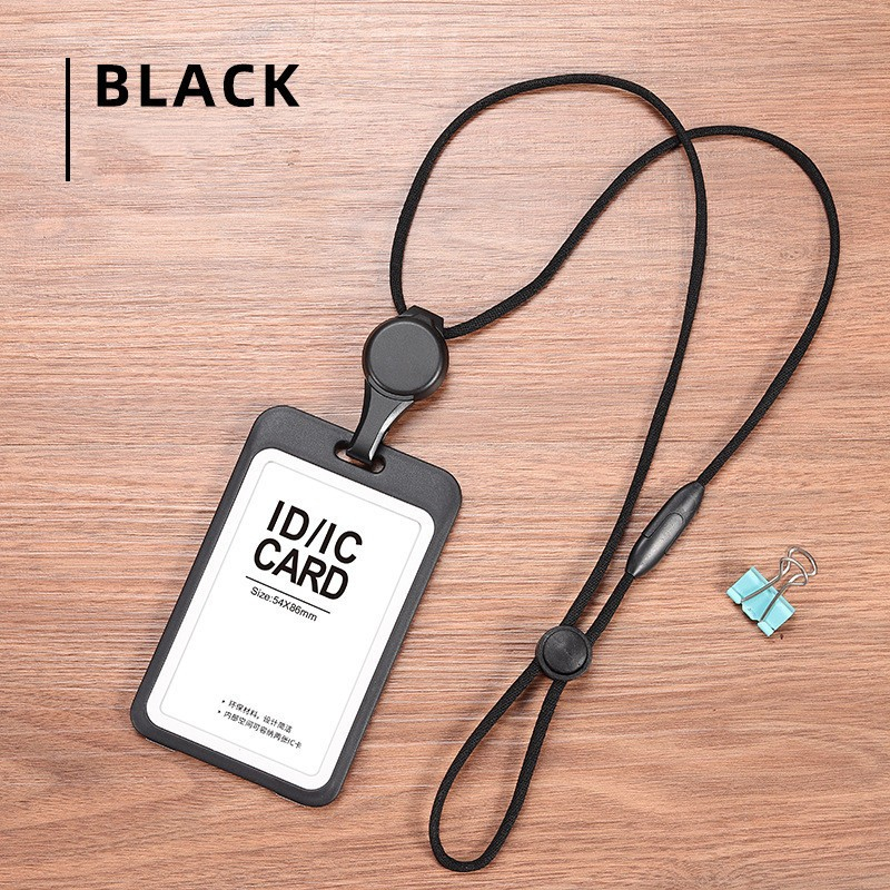 Lanyards Credentials Holder Transparent Retractable Badge Reel พร้อมเชือกเส้นเล็กอุปกรณ์เสริมพยาบาลสําหรับทํางานที่ถอดออกได้ ID Card Holder