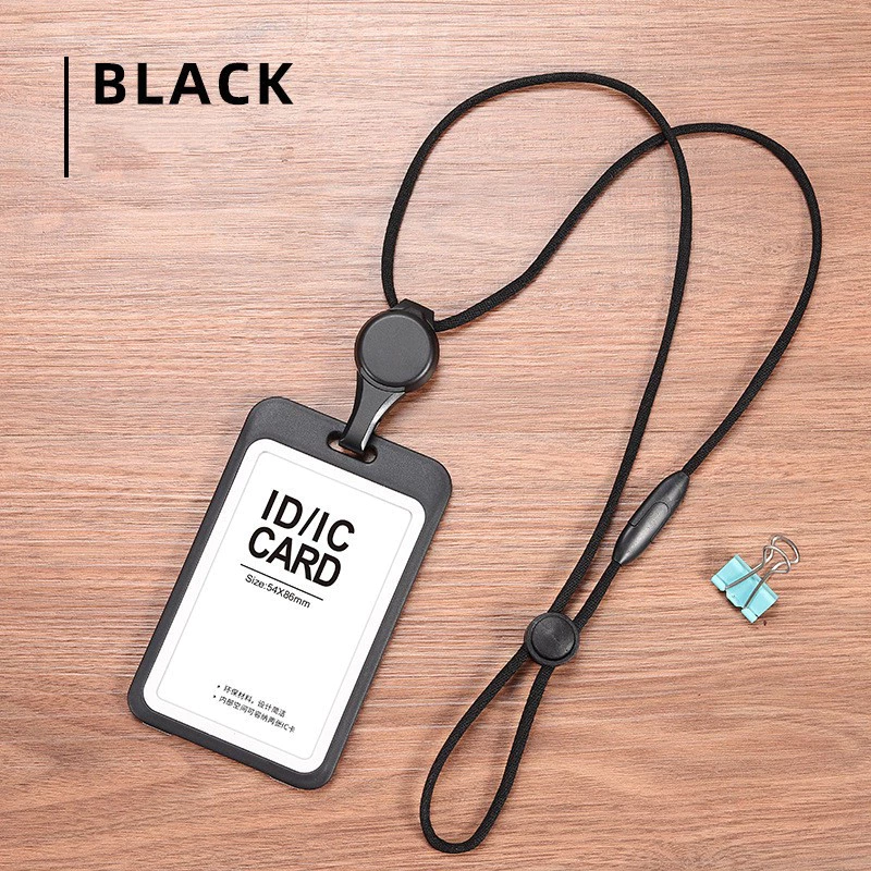 Lanyards Credentials Holder Transparent Retractable Badge Reel พร้อมเชือกเส้นเล็กอุปกรณ์เสริมพยาบาลสําหรับทํางานที่ถอดออกได้ ID Card Holder