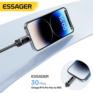 Essager USB-C ถึง L 29W สายเคเบิลข้อมูลชาร์จเร็วจอแสดงผลดิจิตอล