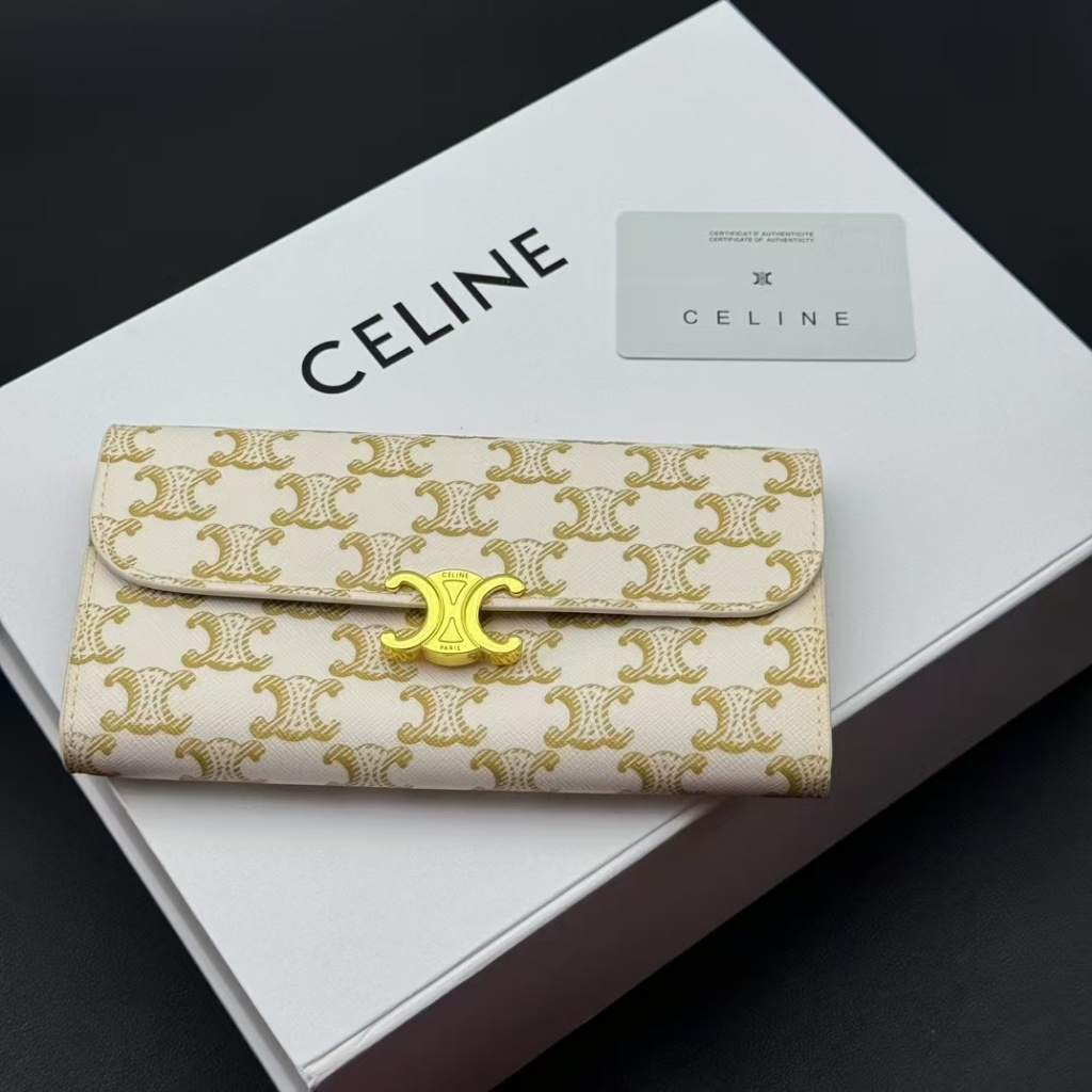 อัพเกรดกระเป๋าสตางค์ Celine Triumphal Arch ดั้งเดิม [มีในสต็อก+พร้อมกล่อง]