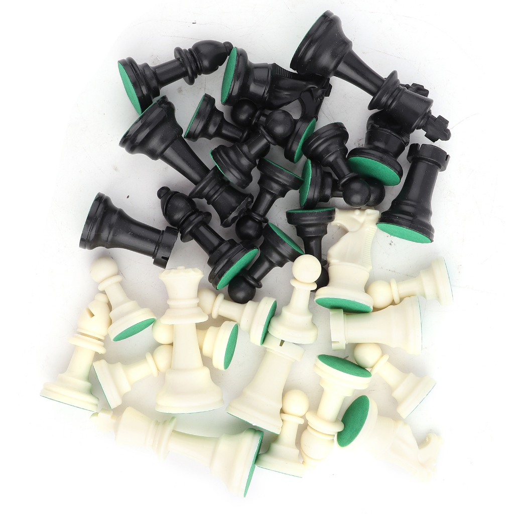 ชุดหมากรุกพลาสติก เกมหมากรุกสากล ชุดหมากรุกครบชุด Black&White L