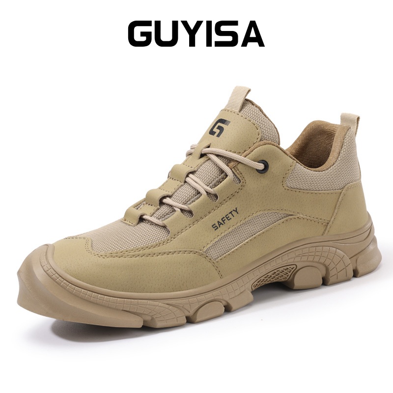 Guyisa รองเท้าเซฟตี้ผู้ชาย Anti Piercing Work Safety Shoes F110 39-44