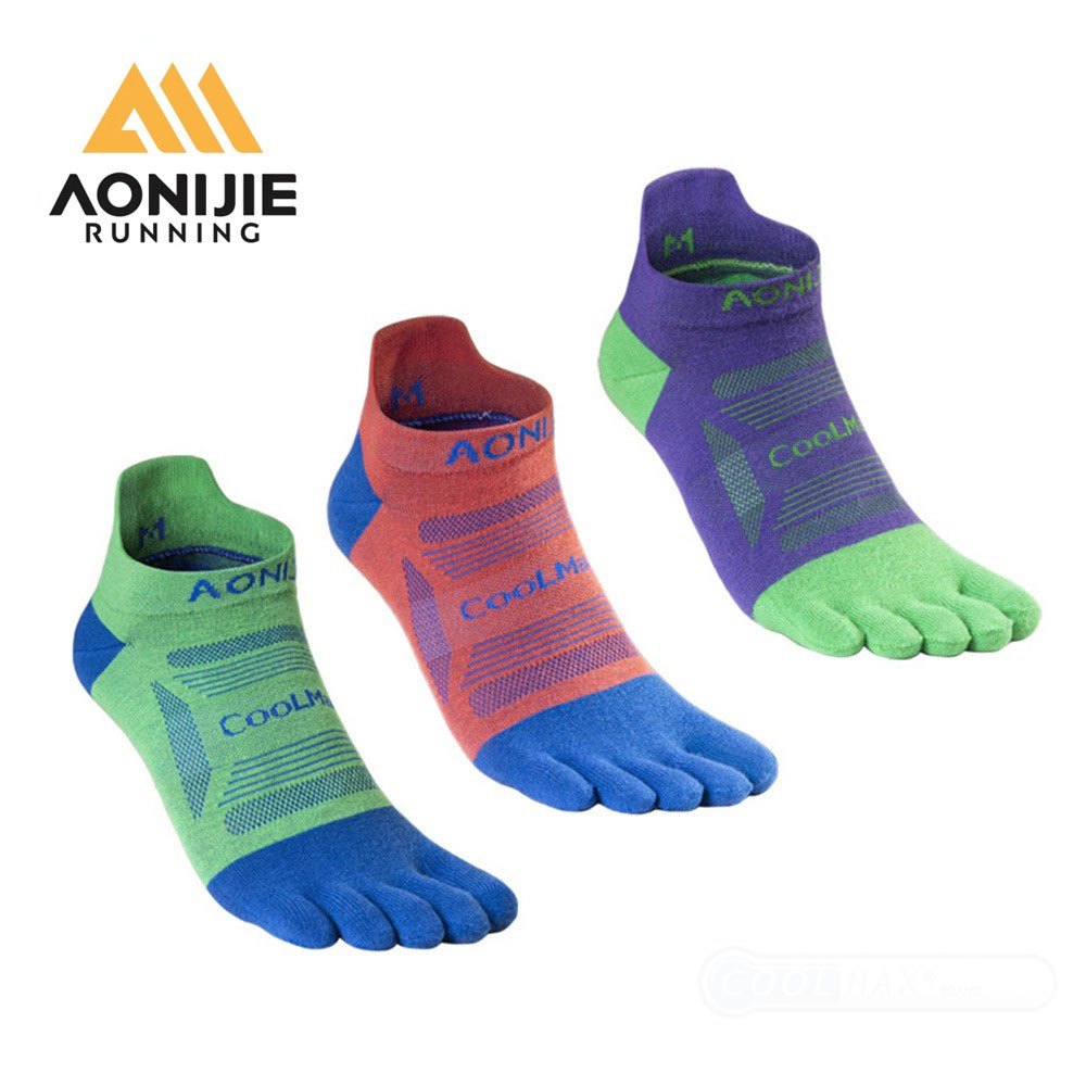 3 คู ่ AONIJIE E4837 กีฬาถุงเท ้ าข ้ อเท ้ าไตรมาสกีฬาวิ ่ งจ ๊ อกกิ ้ งห ้ านิ ้ วเท ้ าถุงเท ้ าสําหรับผู ้ ชายผู ้ หญิงเดินป ่ ามาราธอน Trail Low Cut E4838 E4839 E4840