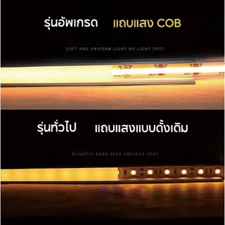 แถบไฟ LED หลายสี กันน้ำ แรงดันต่ำ 12v/24v ซังยืดหยุ่นแถบแสง 8mm ความหนาแน่นสูง COB