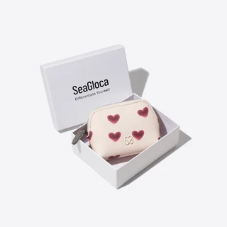 Seagloca กระเป๋าใส่เหรียญหัวใจวันวาเลนไทน์แบบกําหนดเองพิเศษกระเป๋าสตางค์ขนาดกะทัดรัดโรแมนติกพร้อมกล่องสําหรับผู้หญิงไม่มี 04