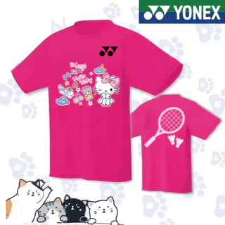 เสื้อแบดมินตัน โยเน็กซ์ 2025 ใหม่แห้งเร็วต้านเชื้อแบคทีเรียผู้ชายและผู้หญิงแบดมินตันการฝึกอบรมเสื้อผ้าเสื้อยืดคอกลม 115378 โยเน็กซ์แห้งเร็วซับเหงื่อ
