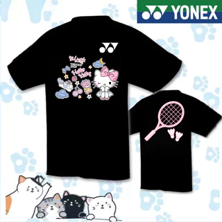 เสื้อแบดมินตัน โยเน็กซ์ 2025 ใหม่แห้งเร็วต้านเชื้อแบคทีเรียผู้ชายและผู้หญิงแบดมินตันการฝึกอบรมเสื้อผ้าเสื้อยืดคอกลม 115378 โยเน็กซ์แห้งเร็วซับเหงื่อ