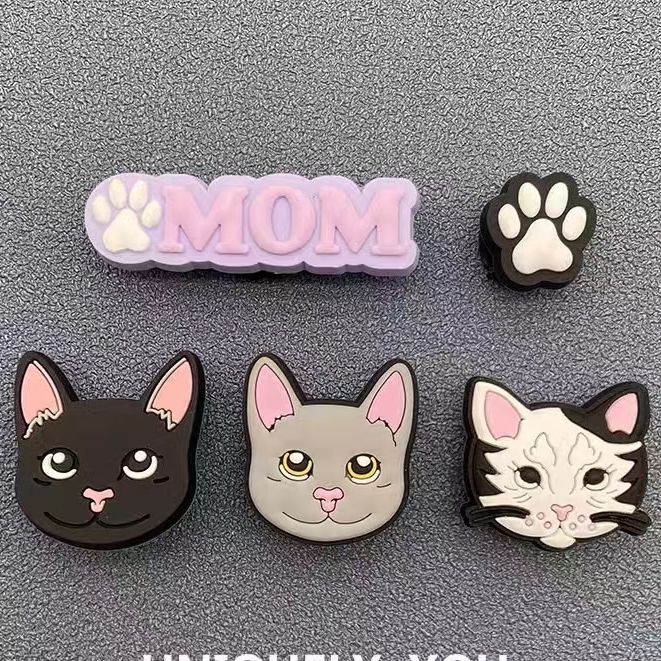 รองเท้าแตะแฟชั่น อุปกรณ์เสริม, Crocs Jibbitz Charms, jibbitz Set, อุปกรณ์รองเท้า เพชรข้อความดอกไม้บิลเลียด