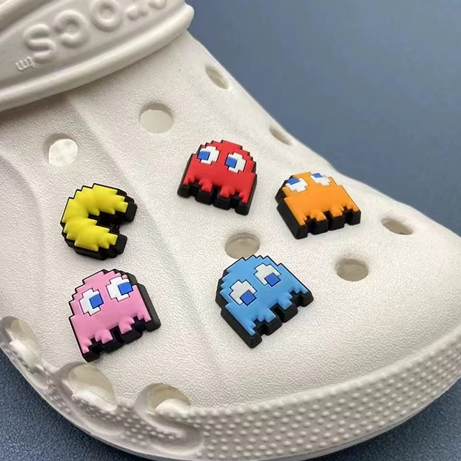 รองเท้าแตะแฟชั่น อุปกรณ์เสริม, Crocs Jibbitz Charms, jibbitz Set, อุปกรณ์รองเท้า เพชรข้อความดอกไม้บิลเลียด
