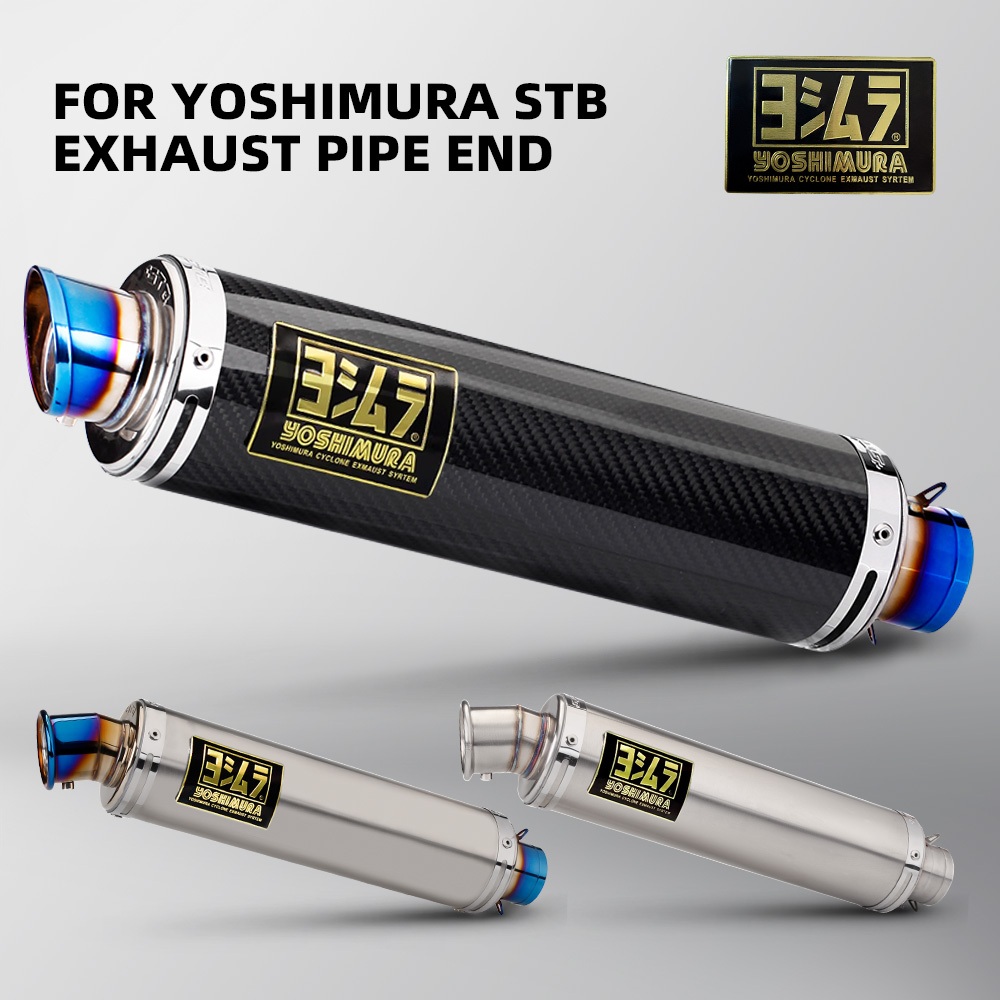 ยาว Universal 51 มม.Yoshimura รถจักรยานยนต์ท่อไอเสียหนีสําหรับ Z900 R3 CBR650 S1000RR STB GP ไอเสียดัดแปลงอุปกรณ์เสริม
