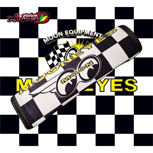1 ชิ้น Mooneyes ภายในรถเข็มขัดนิรภัย Protector สําหรับรถอุปกรณ์เสริม
