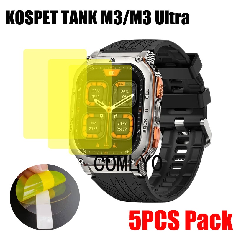 สําหรับ KOSTPET TANK M3 / M3 Ultra Screen Protector สมาร์ทวอท์ชนุ่มป้องกันฟิล์มอุปกรณ์เสริม