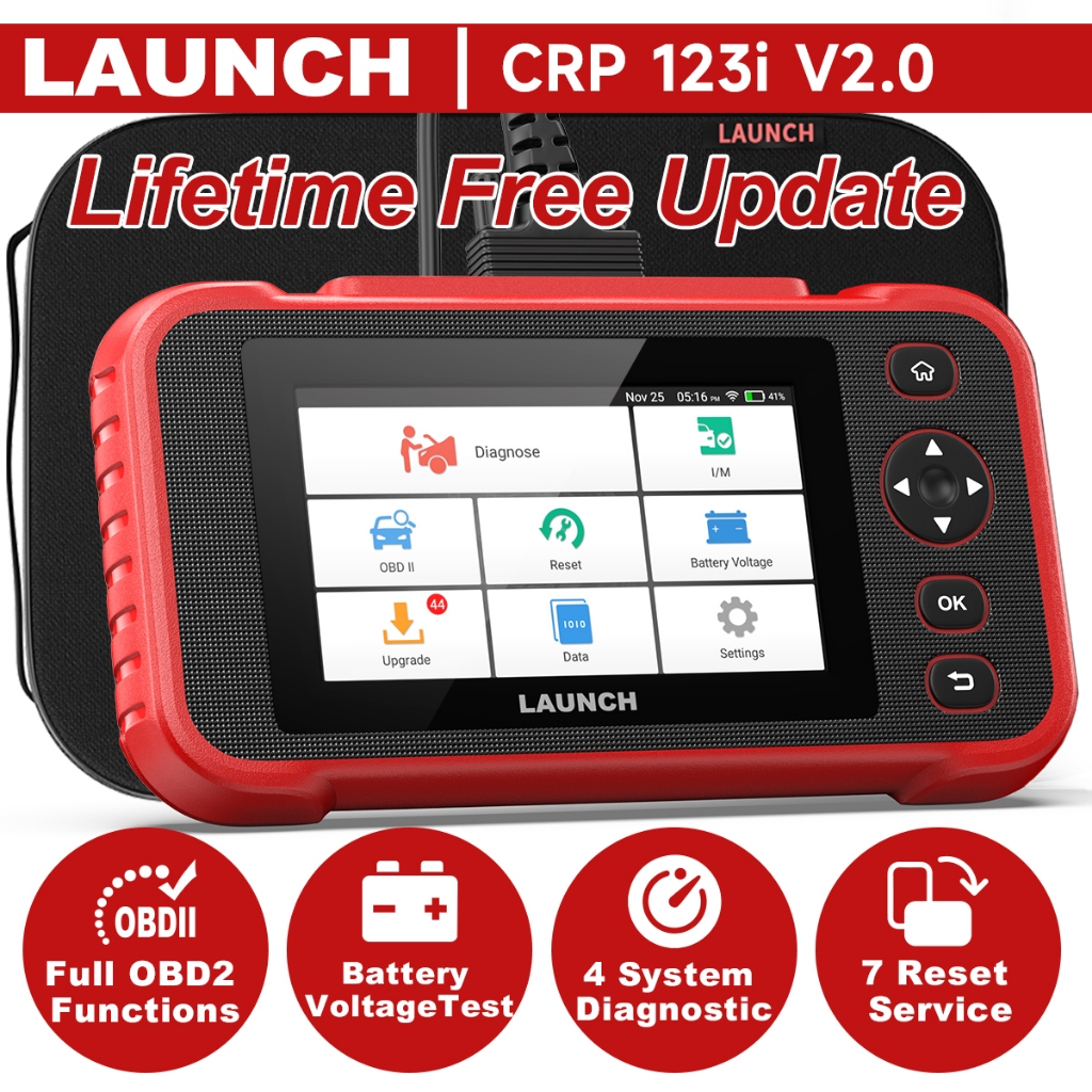 LAUNCH CRP123I V2.0 OBD2 Scanner EOBD / JOBD / Car Scanner Obd2 Read Clear Code Professional 4 Syste