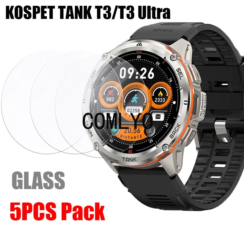สําหรับ KOSPET TANK T3 / T3 Ultra Glass Screen Protector สมาร์ทวอท์ช Ultra Thin Cover 9H 2.5D ฟิล์ม
