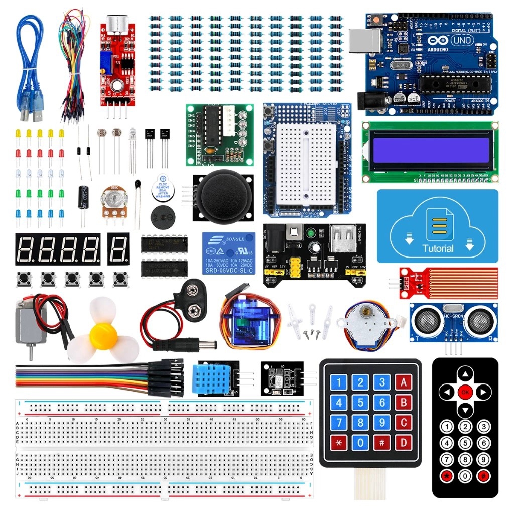 KLYSTR UNO R3 Project Super Starter Kit สําหรับ Arduino UNO R3 พร้อมบทช่วยสอนเข้ากันได้กับ Arduino IDE