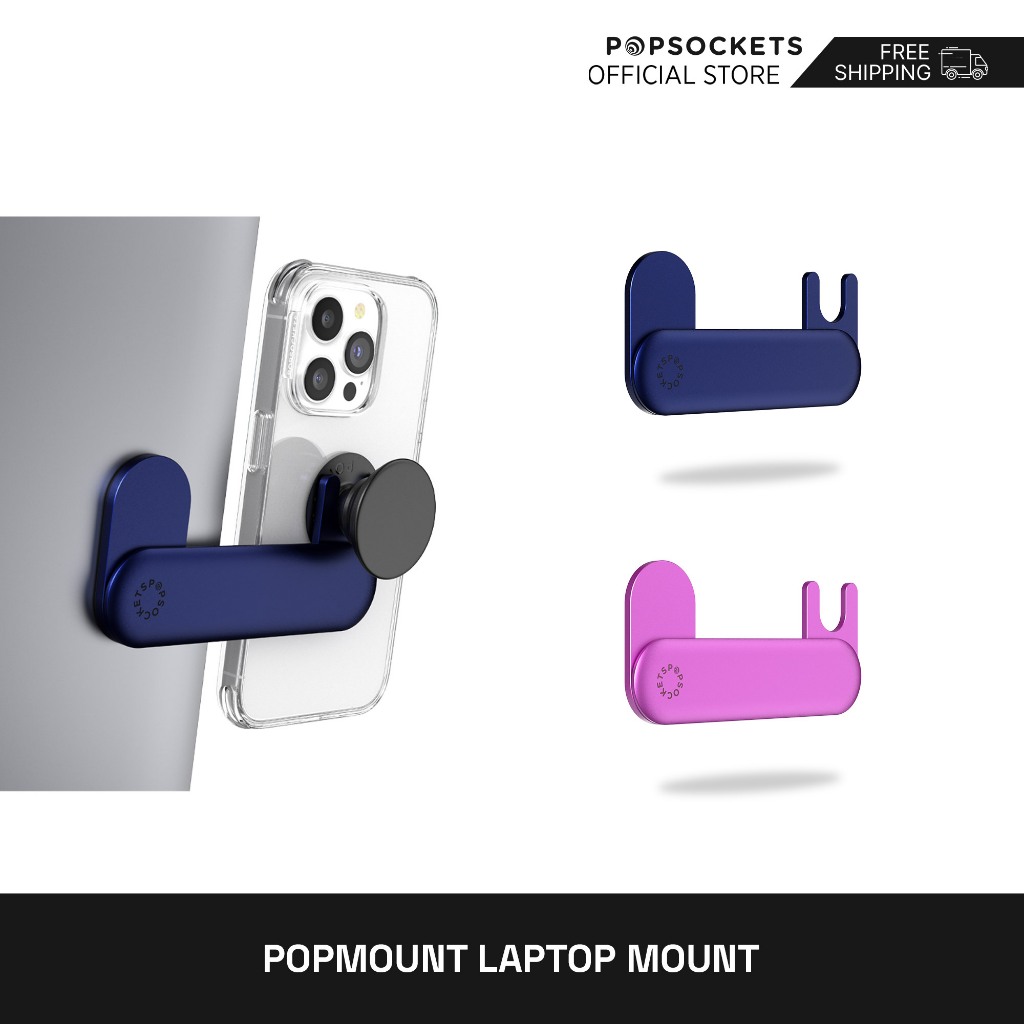 PopSockets PopMount Laptop Mount | The Premium Phone Grip Mount | Optimized for PopSockets Phone Grips | Built as a Laptop Mount