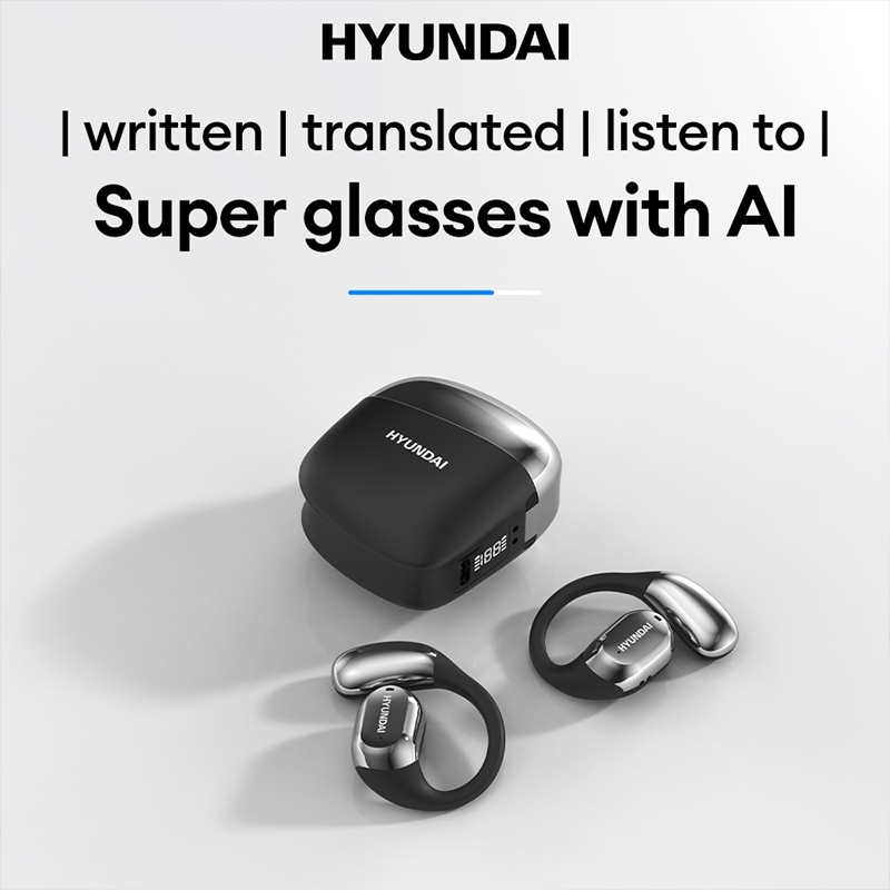 หูฟังบลูทูธ Lenovo Hyundai Space Y3 Pro AI การแปลไฮไฟสเตอริโอสมาร์ททัชลดเสียงรบกวนโหมดคู่