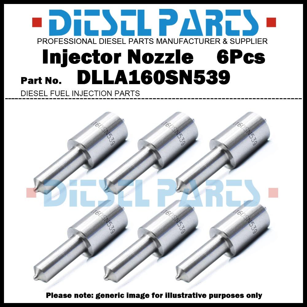 เคล็ดลับหัวฉีดหัวฉีดหัวฉีดเชื้อเพลิงดีเซล 6 ชิ้น 105015-5390 ME705428 DLLA160SN539 NP-DLLA160SN539 ส