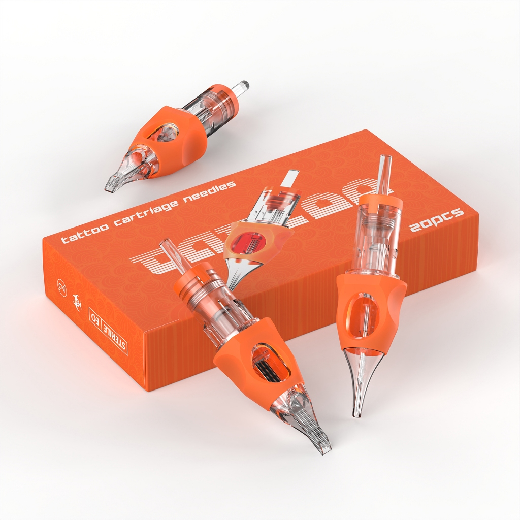 Wormhole Tattoo ตลับหมึกเข็ม 20 ชิ้น/50 ชิ้น Professional ทิ้งฆ่าเชื้อเข็มสักปลอดภัย RL/RM/RS #12 มาตรฐาน