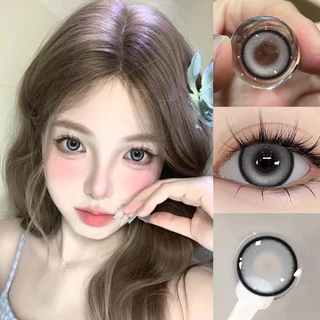 【COD +NEW 】คอนแทคเลนส์【 0 ~-6.00 】UYAAI 2 ชิ ้ น/คู ่ คอนแทคเลนส ์ สีน ้ ําตาลตาใหญ ่ 14.5/15.0 มม . ใช ้ สําหรับแต ่ งหน ้ าตาประจําปี big eyes