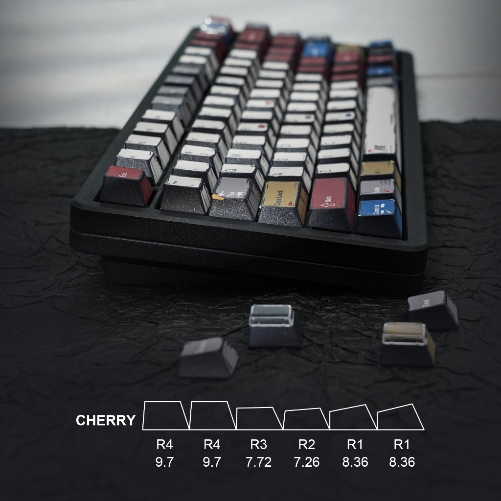 Womier PBT การ์ตูนสไตล์ Keycaps โปรไฟล์เชอร์รี่ 141 คีย์ Keycaps สําหรับ Cherry MX Switches คีย์บอร์ดเครื่องกล