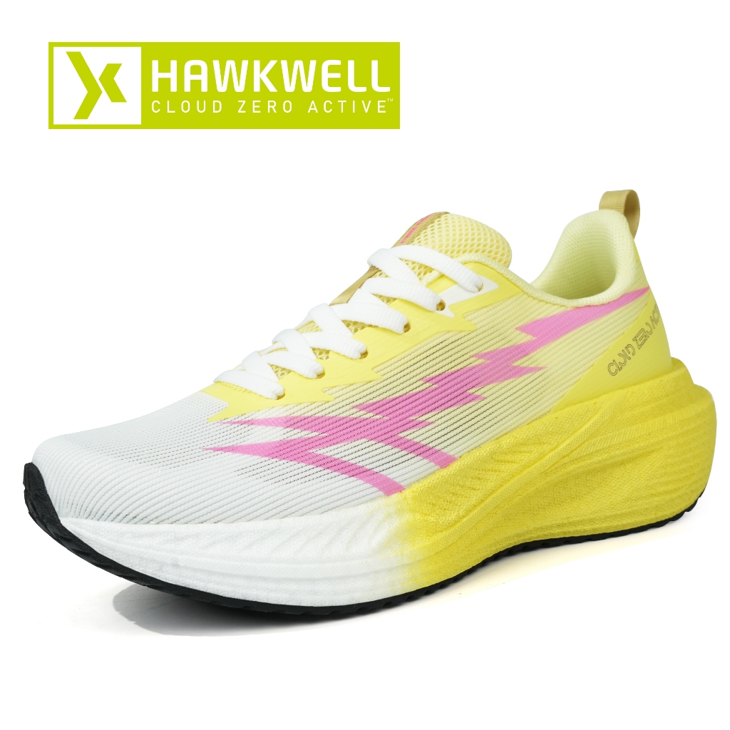 Hawkwell รองเท้าวิ่งผู้หญิง Cloud Zero Active Marathon Race รุ่น Idris/9530 เบาคาร์บอนน้ำหนักเบา