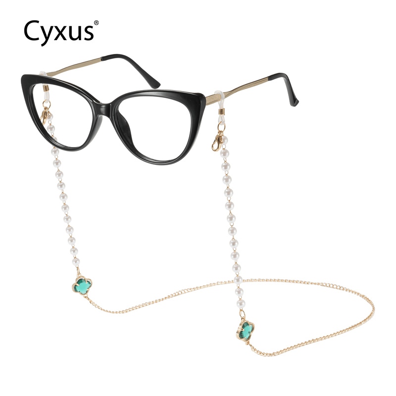 Cyxus แว่นตาที่มีสีสันลูกปัดแว่นตาสายคล้องแว่นตากันแดดเชือก Lanyard Retainer Lanyard สายคล้องคอสาย String 7801