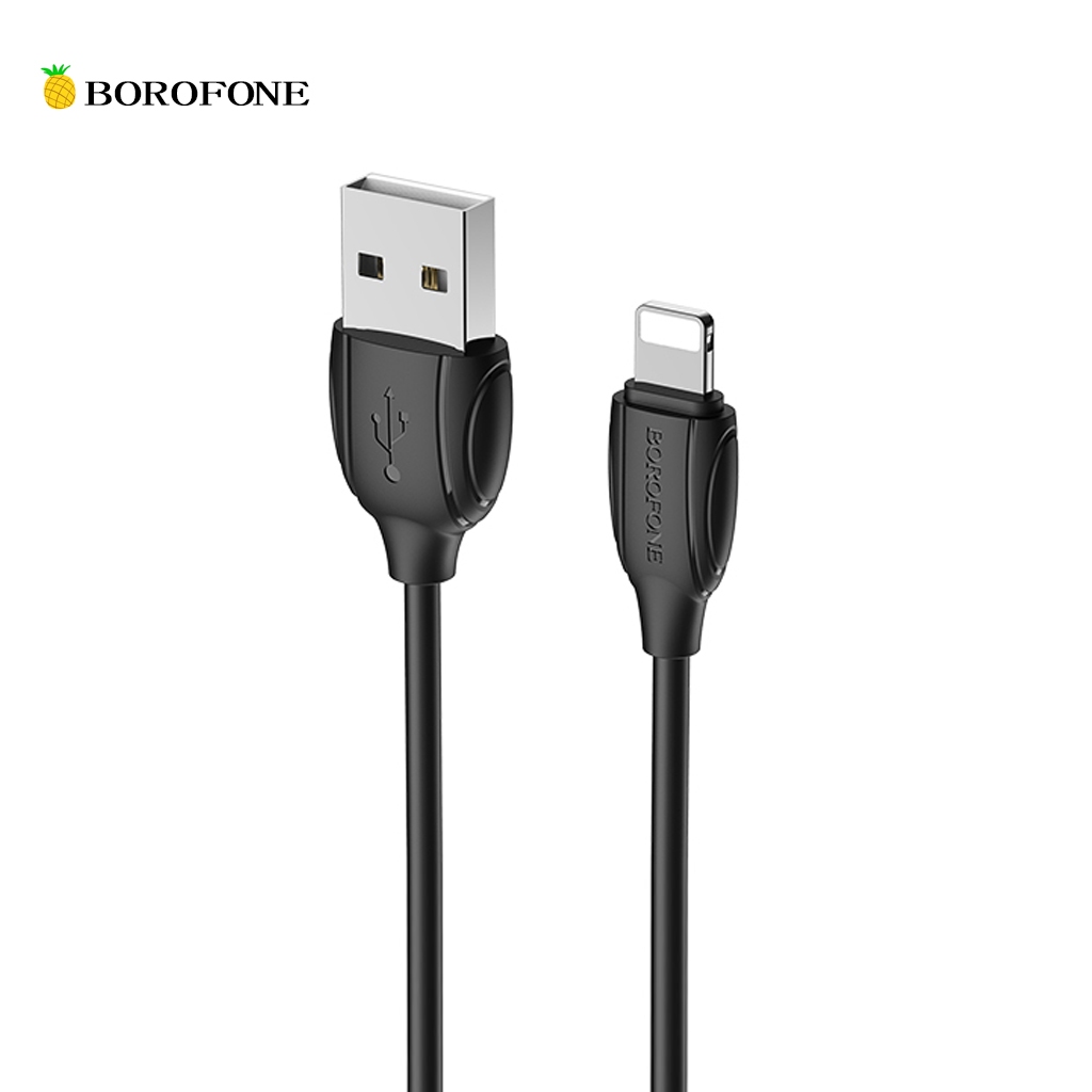 BOROFONE BX19 สายชาร์จ กระแสไฟ 2.4 A วัสดุ PVC ไม่แตกง่าย ความยาว 1 เมตรรับประกัน 1 ปี