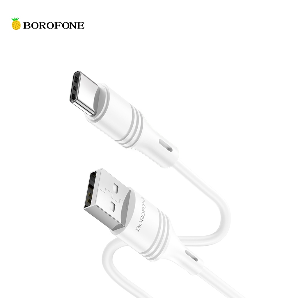 BOROFONE BX43 สายชาร์จเร็ว ชาร์จเร็ว 2.4A การถ่ายโอนข้อมูลเสถียร ช่องเสียบ USB ความยาว 1 เมตร