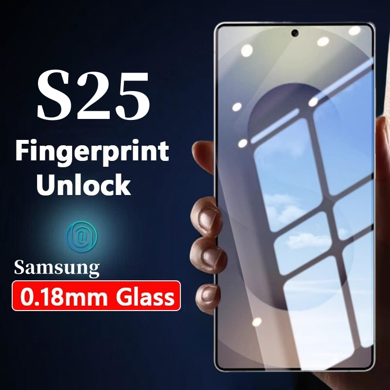 2/1 ชิ้นกระจกนิรภัยสําหรับ Samsung Galaxy S25 Ultra/S24/S23/S22 Plus ป้องกันหน้าจอบน Galaxy S24 Ultr