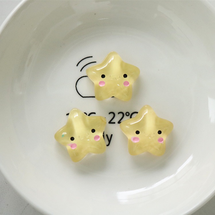 รองเท้าแตะแฟชั่น อุปกรณ์เสริม, Crocs Jibbitz Charms, jibbitz Set, รูรองเท้าเครื่องประดับตกแต่งสร้างสรรค์การ์ตูนเรซิ่นยางแข็งโปร่งใสแสดงออกดาวหลุมรองเท้าตกแต่งที่ถอดออกได้