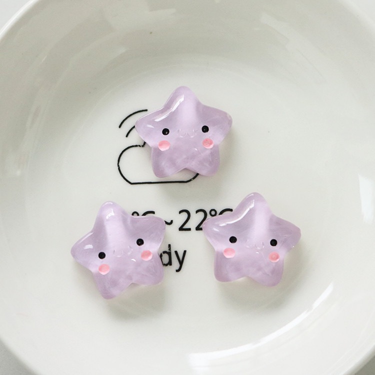 รองเท้าแตะแฟชั่น อุปกรณ์เสริม, Crocs Jibbitz Charms, jibbitz Set, รูรองเท้าเครื่องประดับตกแต่งสร้างสรรค์การ์ตูนเรซิ่นยางแข็งโปร่งใสแสดงออกดาวหลุมรองเท้าตกแต่งที่ถอดออกได้