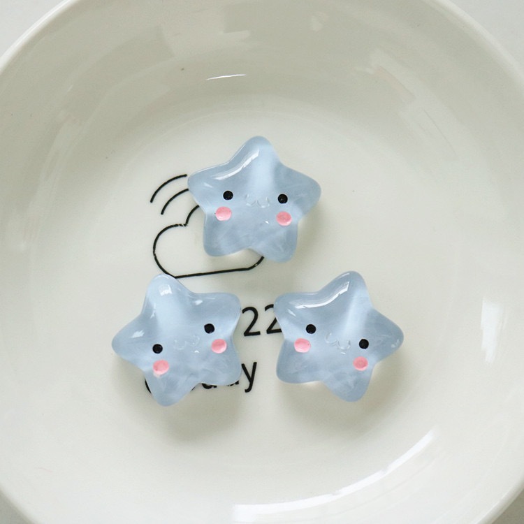 รองเท้าแตะแฟชั่น อุปกรณ์เสริม, Crocs Jibbitz Charms, jibbitz Set, รูรองเท้าเครื่องประดับตกแต่งสร้างสรรค์การ์ตูนเรซิ่นยางแข็งโปร่งใสแสดงออกดาวหลุมรองเท้าตกแต่งที่ถอดออกได้