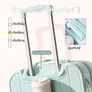 [ฟังก์ชั่นการชาร์จ USB] กระเป๋าเดินทาง 20/26นิ้ว กระเป๋าเดินทางล้อลาก น้ำหนักเบา แข็งแรง luggage