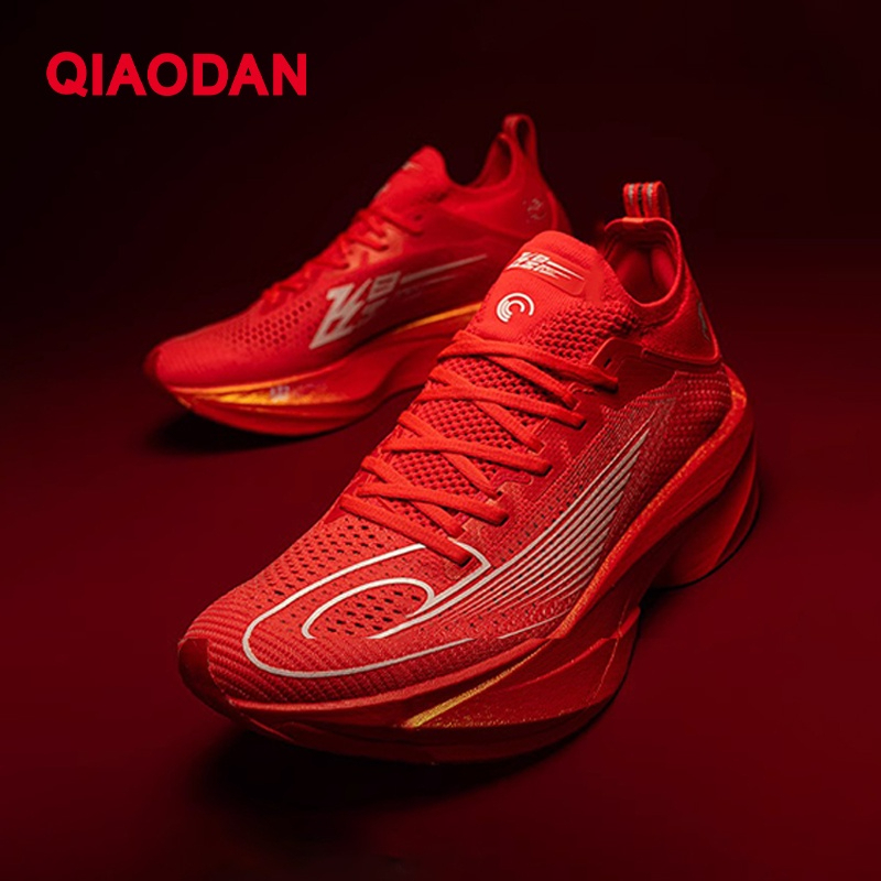 Qiaodan Feiying ลายสก๊อต 2.0 รองเท้าวิ่งผู้หญิง Marathon แผ่นคาร์บอนยาวเต็มรูปแบบ QDB022252290 — صورة 7