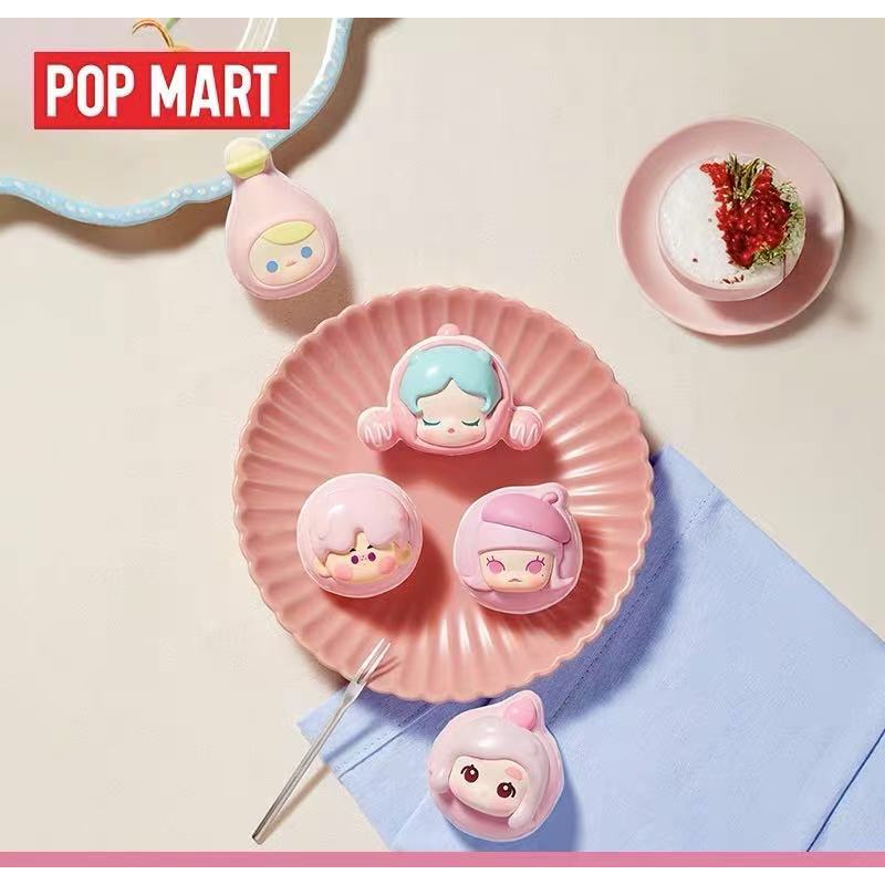 Popmart Bubble Marte Bubble Macaron ขนมซีรีส์กล่องตุ๊กตาของเล่นแฟชั่นของขวัญ