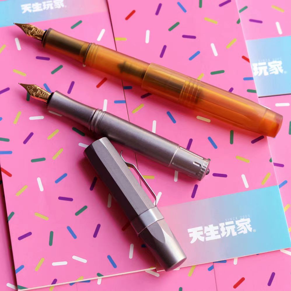 EDC ULTEM Titanium Alloy Fountain Pen น้ําหนักเบา PEI Pen Holder ปากกาเขียนทุกวัน