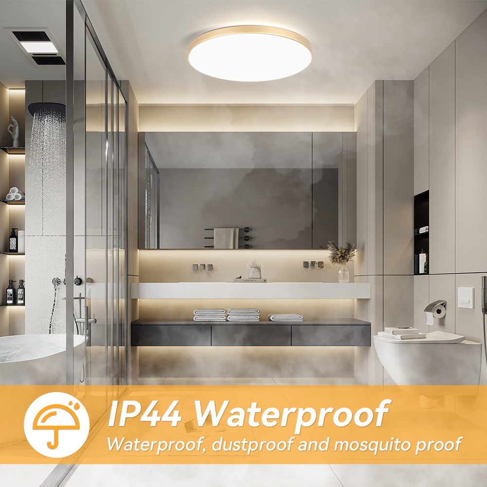 โคมไฟเพดาน LED ไฟติดเพดาน ไฟเพดาน led 220V แผงไฟ แบบบางเฉียบ โคมไฟกลม ห้องนอน โคมไฟ โคมไฟเพดาน ใช้กับ ห้องนั่งเล่น างเดิน - รูปที่ 3