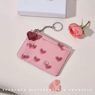 Seagloca วันวาเลนไทน์ใหม่จํากัดกระเป๋าบัตรกระเป๋าใส่เหรียญ Love แขวนเครื่องประดับสําหรับผู้หญิงไม่มี 02