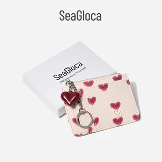 Seagloca วันวาเลนไทน์ใหม่จํากัดกระเป๋าบัตรกระเป๋าใส่เหรียญ Love แขวนเครื่องประดับสําหรับผู้หญิงไม่มี 02