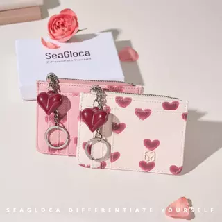 Seagloca วันวาเลนไทน์ใหม่จํากัดกระเป๋าบัตรกระเป๋าใส่เหรียญ Love แขวนเครื่องประดับสําหรับผู้หญิงไม่มี 02
