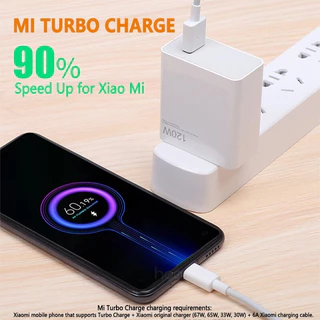 สายชาร์จ 18W 33W 67W 120W สำหรับ Xm USB Type C รองรับ Quick Charge 3.0 4.0 Turbo charge