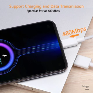 สายชาร์จ 18W 33W 67W 120W สำหรับ Xm USB Type C รองรับ Quick Charge 3.0 4.0 Turbo charge